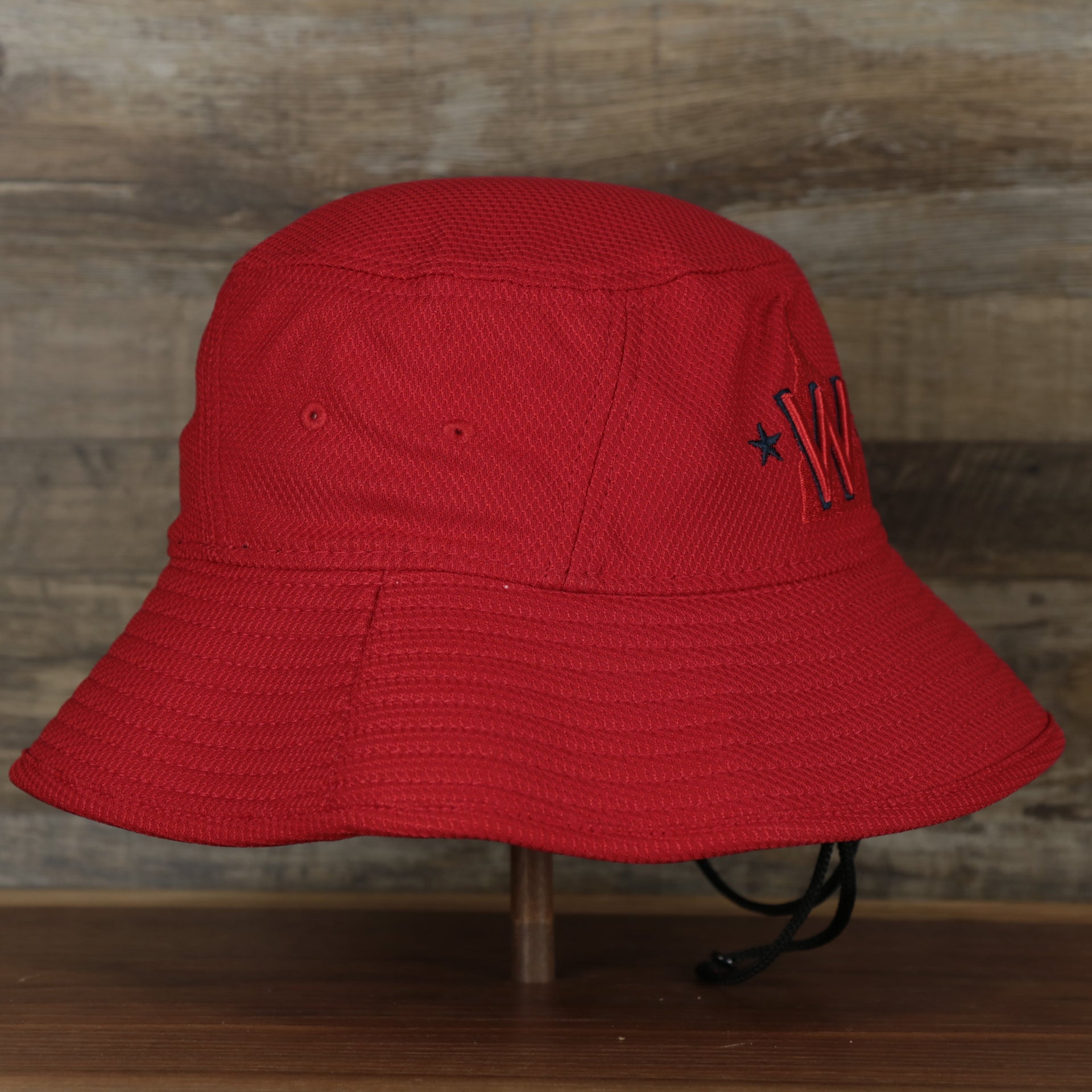 The wearer's right on the Washington Nationals MLB 2022 Spring Training Onfield Bucket Hat