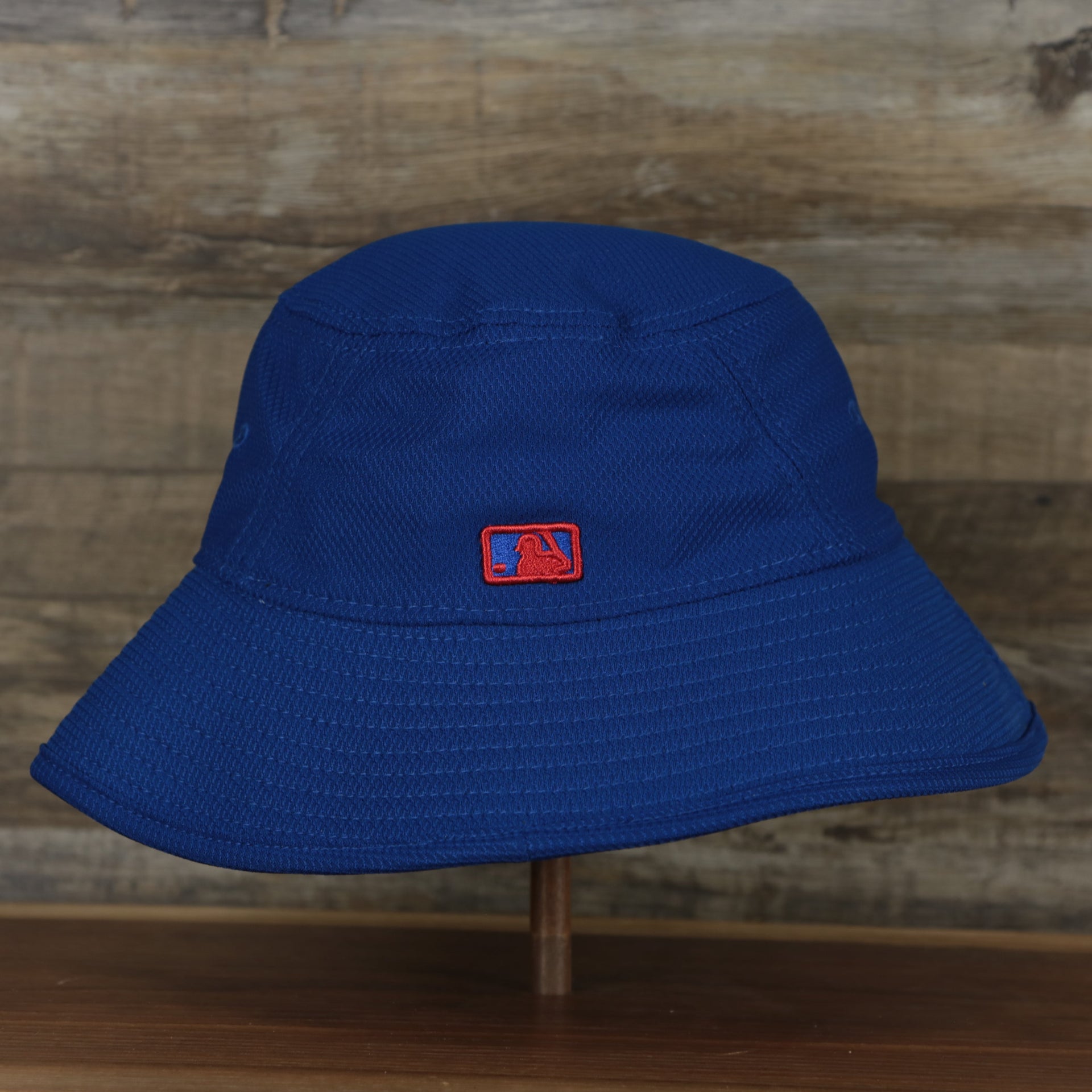 The backside of the Chicago Cubs MLB 2022 Spring Training Onfield Bucket Hat