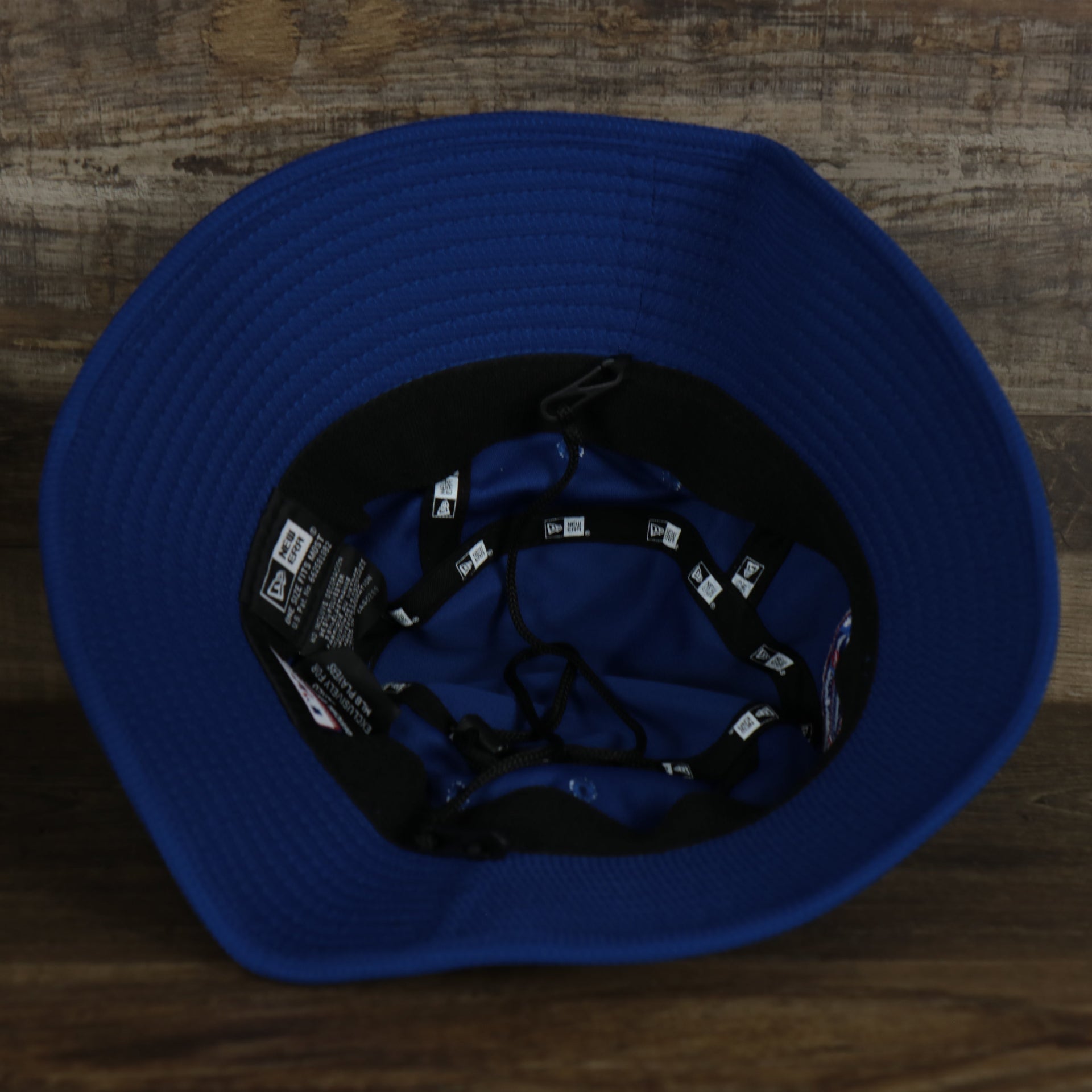 The underside of the Chicago Cubs MLB 2022 Spring Training Onfield Bucket Hat