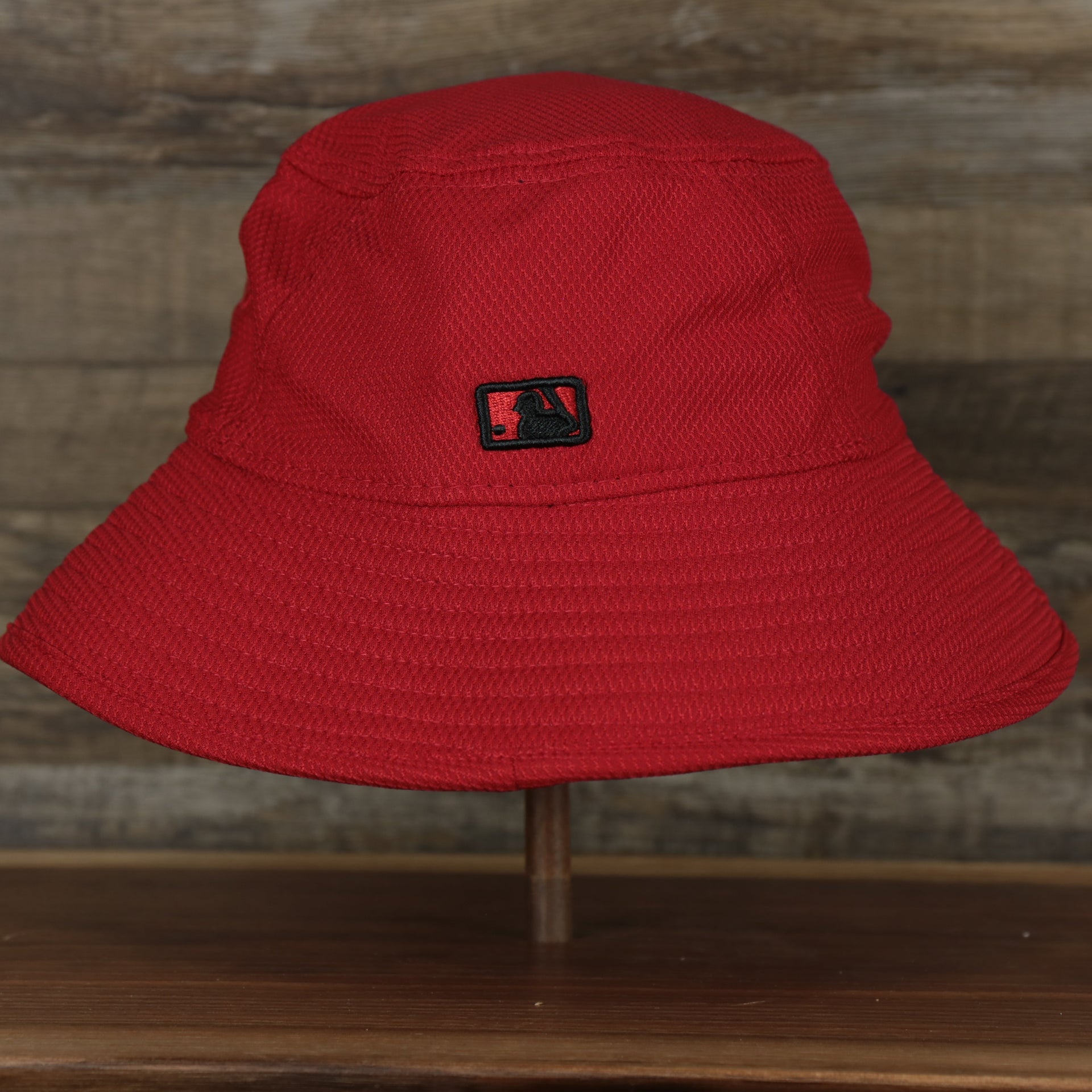 The backside of the Cincinnati Reds MLB 2022 Spring Training Onfield Bucket Hat