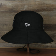 The wearer's left on the Chicago White Sox MLB 2022 Spring Training Onfield Bucket Hat