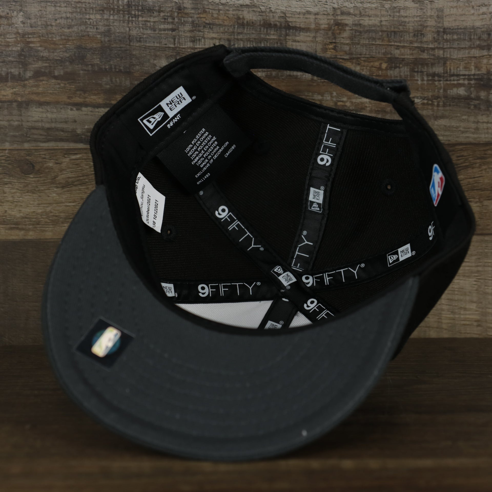 The underside of the Brooklyn Nets My 1st 9Fifty Snapback