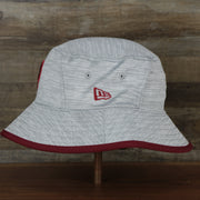 The wearer's left on the Philadelphia Phillies Cooperstown New Era Bucket Hat