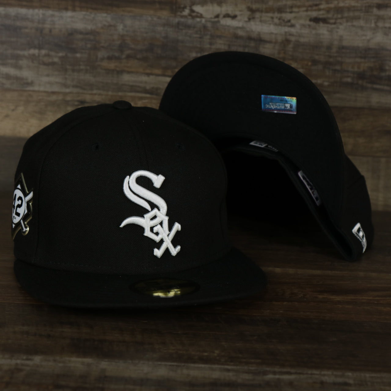 The Chicago White Sox Jackie Robinson Side Patch 59Fifty Black Bottom Fitted Cap