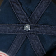 adidad logo on the inside of the LA Galaxy American Flag Logo Navy Bottom MLS Slouch Cap | Navy OSFM