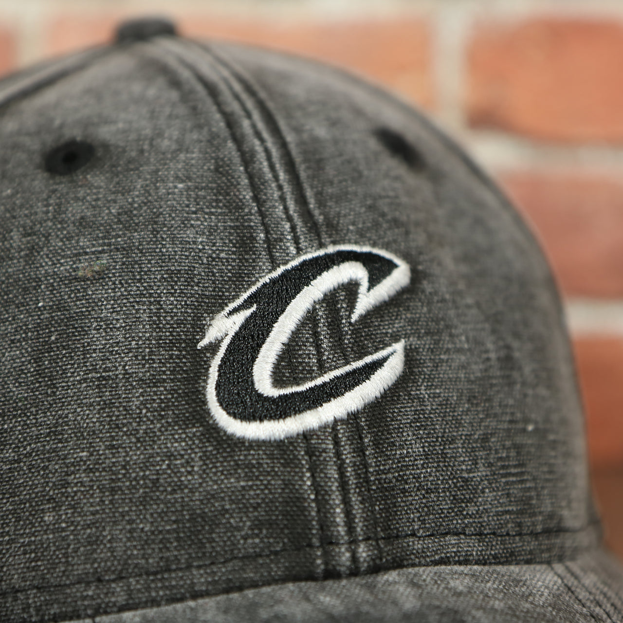 cavaliers logo on the 2018 NBA All-Star Game Cleveland Cavaliers All Star Black Denim Dad Hat