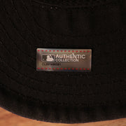 Yankees Black Bottom Fitted Cap | New York Yankees On-Field Black Underbrim Fitted Hat the underbirm of this cap is black