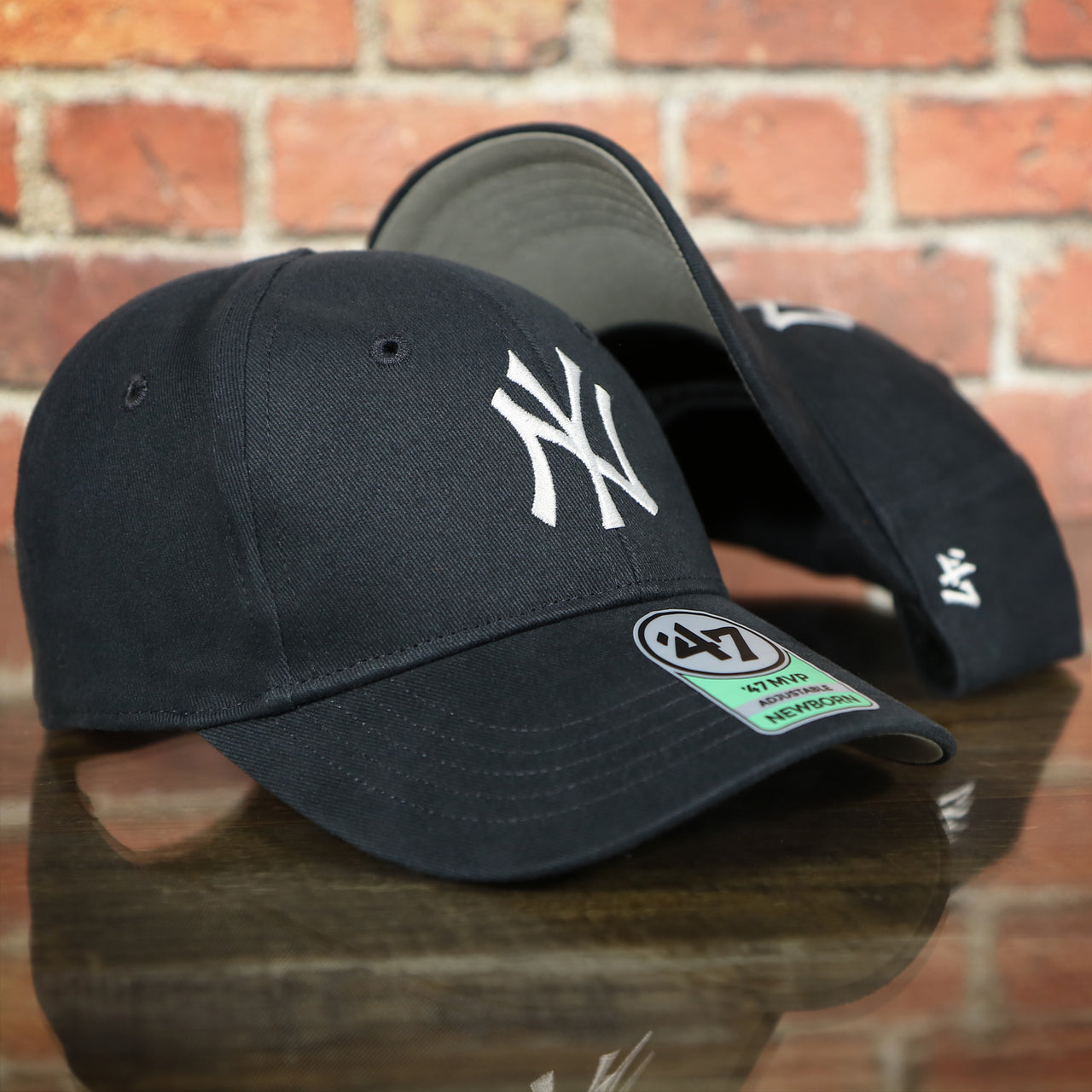 New York Yankees Basic Navy Dad hat | Newborn