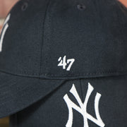 47 brand logo on the New York Yankees Basic Navy Dad hat | Newborn