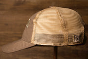 Wildwood New Jersey Charcoal / Khaki Mesh-Back Trucker Hat the wearers left side has the trucker style
