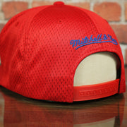red adjustable snap on the Los Angeles Clippers Red Mesh Jersey Snapback Hat