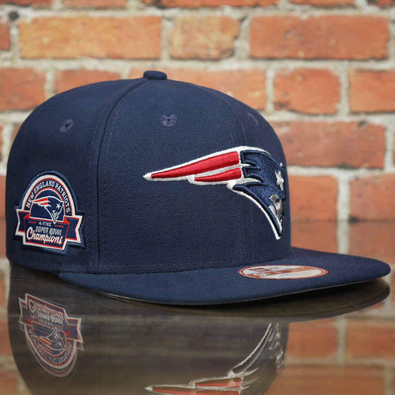 New England Patriots Throwback 4X Super Bowl Champions Snapback Hat