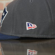 new era logo on the New England Patriots Sideline Made In USA Low Crown Fitted Cap