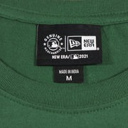 new era label on the Oakland Athletics "City Cluster" 59Fifty Fitted Matching Green T-Shirt
