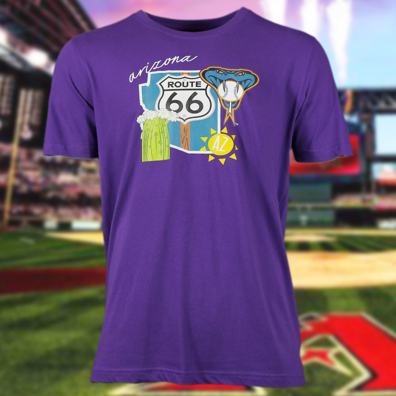 Arizona Diamondbacks "City Cluster" 59Fifty Fitted Matching Purple T-Shirt