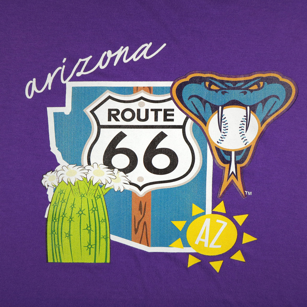 diamondbacks logo on the Arizona Diamondbacks "City Cluster" 59Fifty Fitted Matching Purple T-Shirt