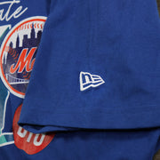 new era logo on the New York Mets "City Cluster" 59Fifty Fitted Matching Royal T-Shirt