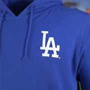 dodgers logo on the Los Angeles Dodgers "City Cluster" 59Fifty Fitted Matching Royal Pullover Hoodie