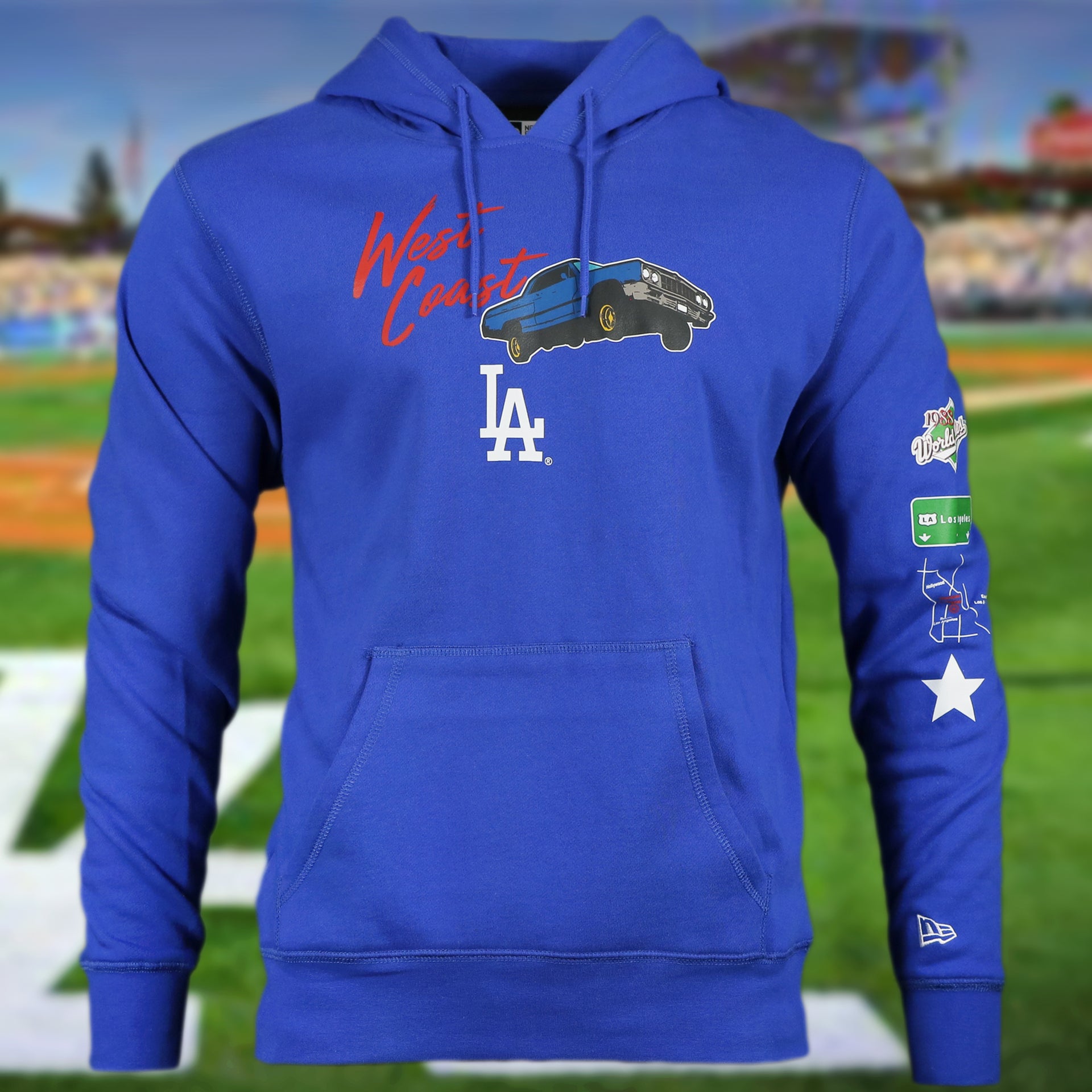 Los Angeles Dodgers "City Transit" 59Fifty Fitted Matching Royal Pullover Hoodie