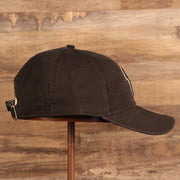 wearers right on the Philadelphia Phillies Core Classic Black logo of White Trim | Black 9Twenty Dad Hat