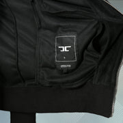 jordan craig label on the Italian Colorway Inspired Italian Fashion Black Gray Stripe Snake and Bees Velour Track Jacket