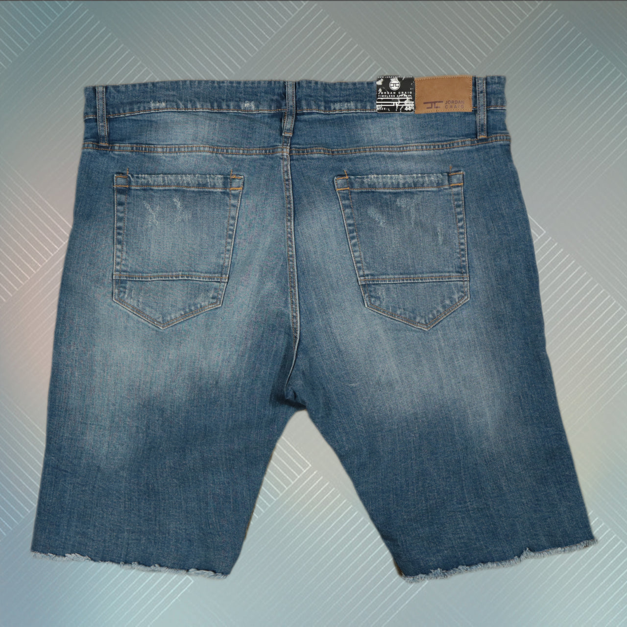 JORDAN CRAIG | DISTRESSED JEAN DENIM | SHORTS | MEDIUM BLUE |