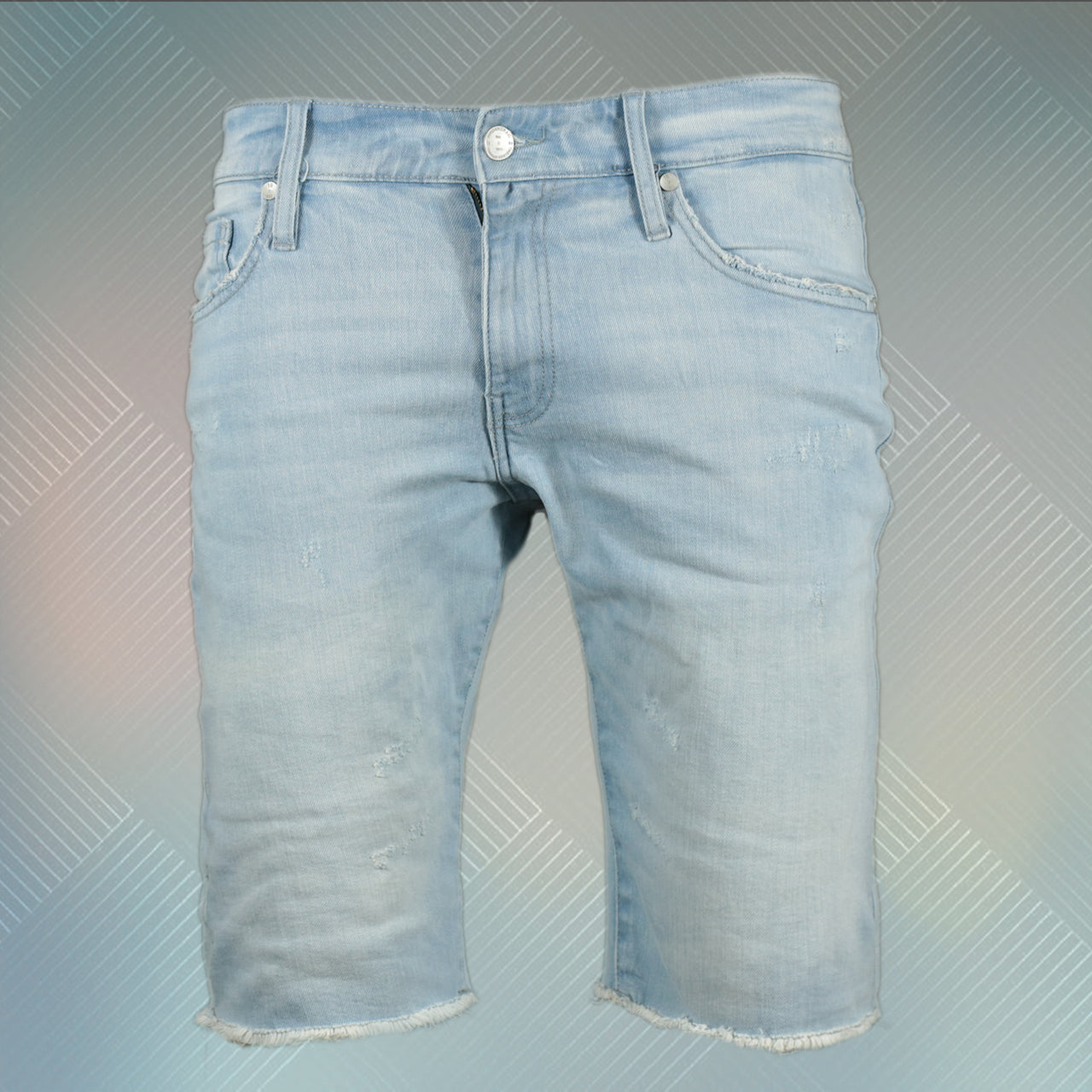 JORDAN CRAIG | DISTRESSED JEAN DENIM | SHORTS | ICE BLUE |