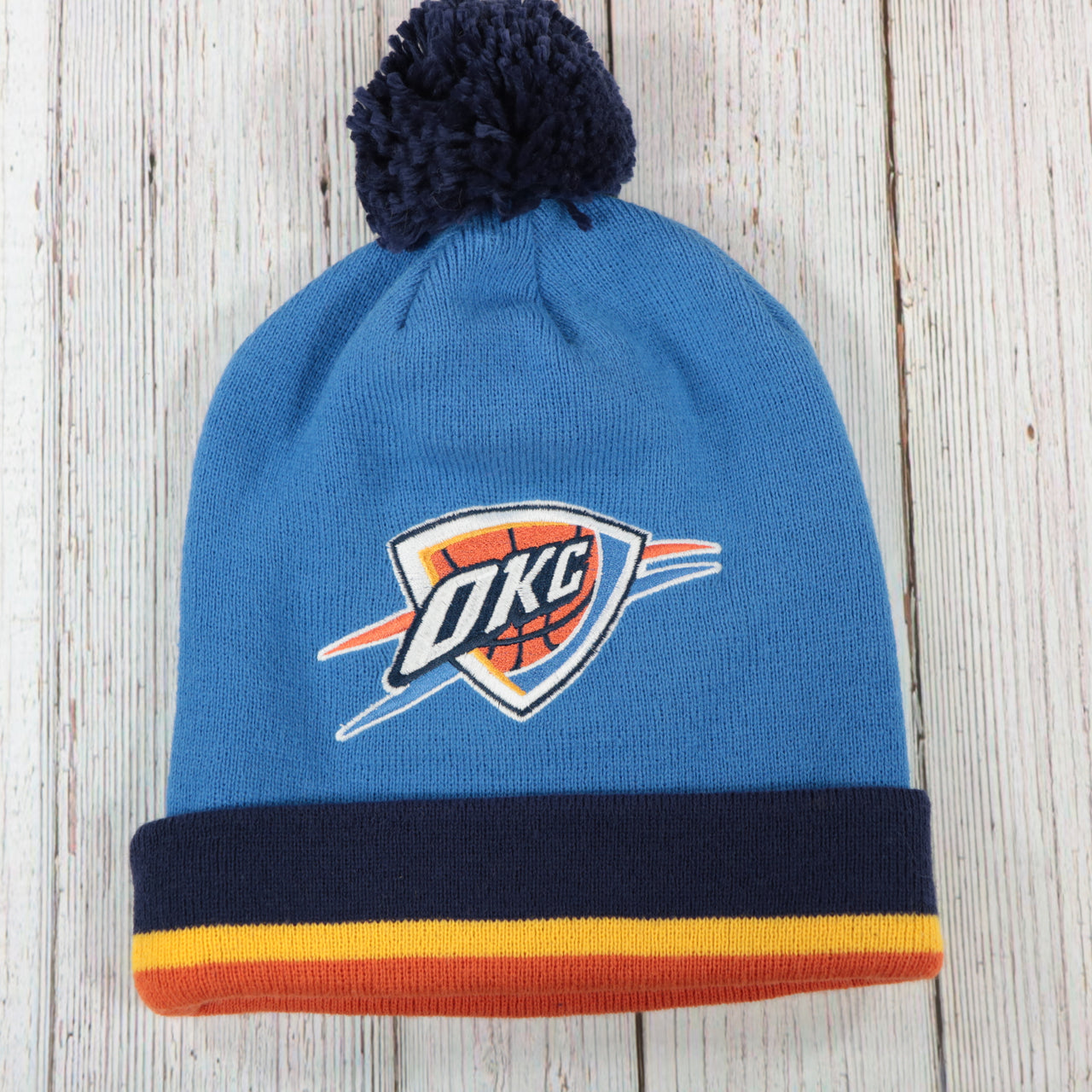 Oklahoma City Thunder Mitchell and Ness Winter Pom Beanie