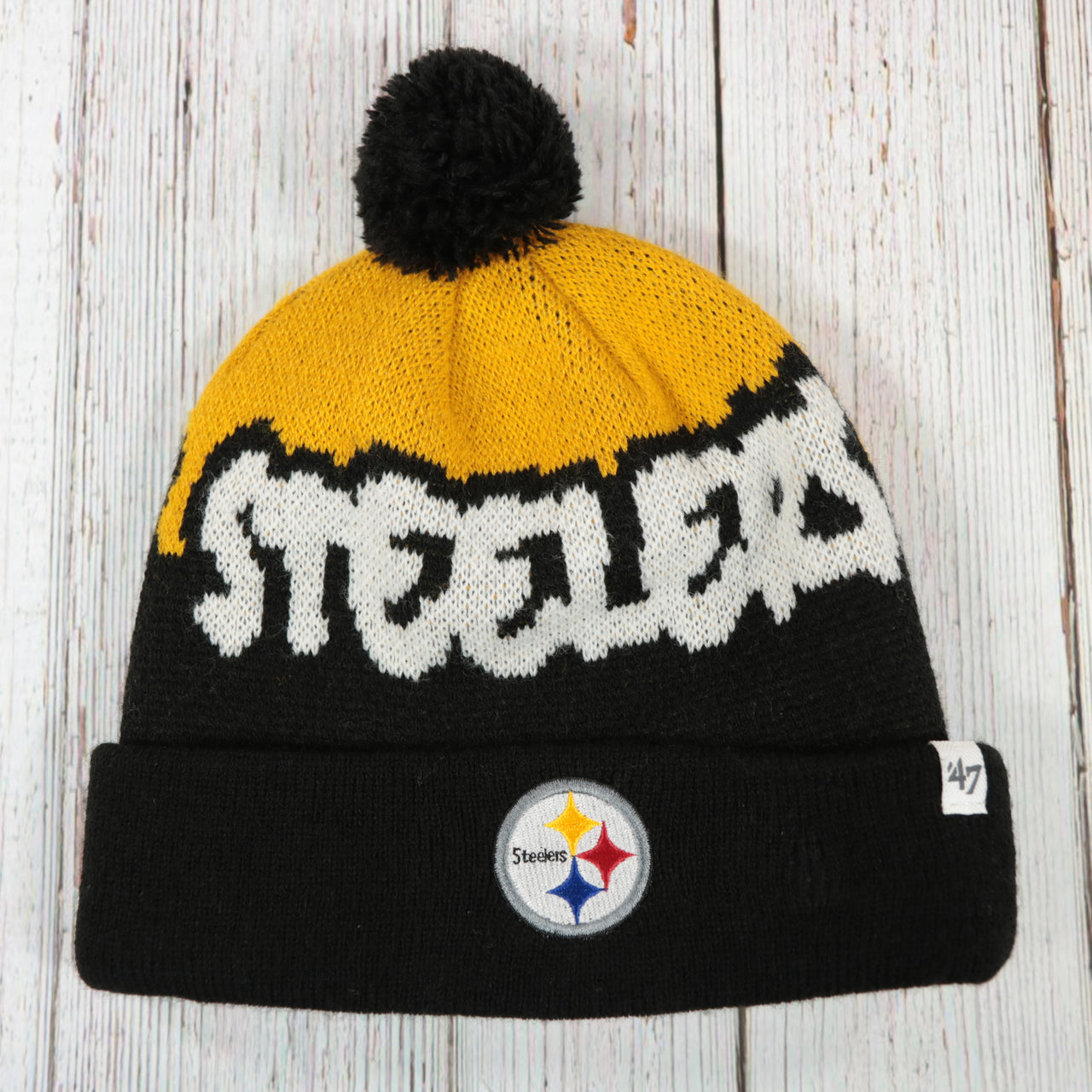 Pittsburgh Steelers Youth Sized "Underdog" Knit Pom Winter Beanie