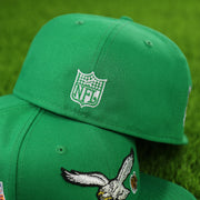 NFL logo on the Philadelphia Eagles 1997 Pro Bowl Grey Underbrim All Over Embroidered 5950 Cap | Kelly