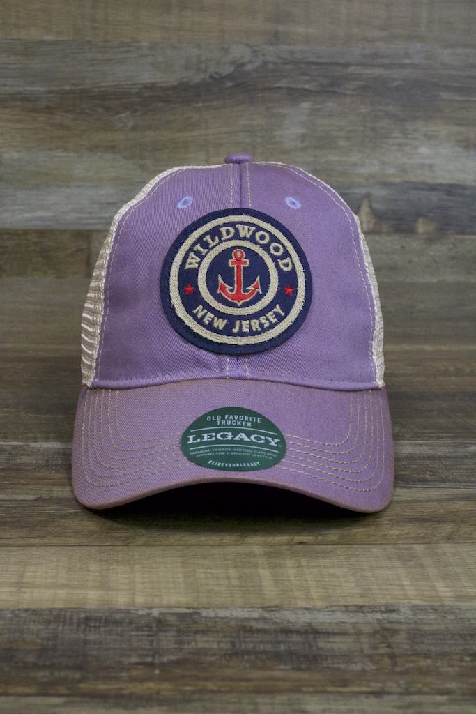 Wildwood hat | Wildwood New Jersey lavender mesh-back trucker hat