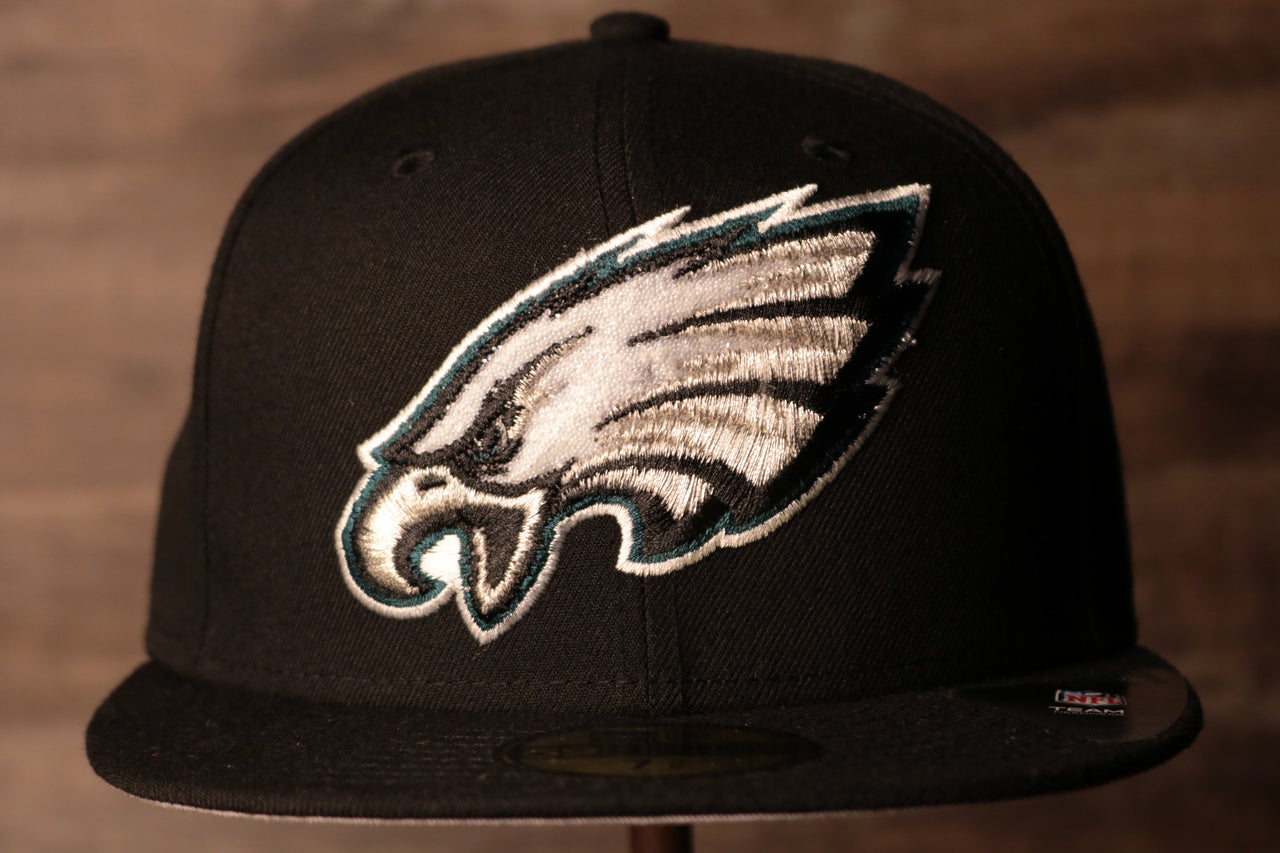 Eagles Fitted Cap | Philadelphia Eagles Swarovski Black Fitted Hat