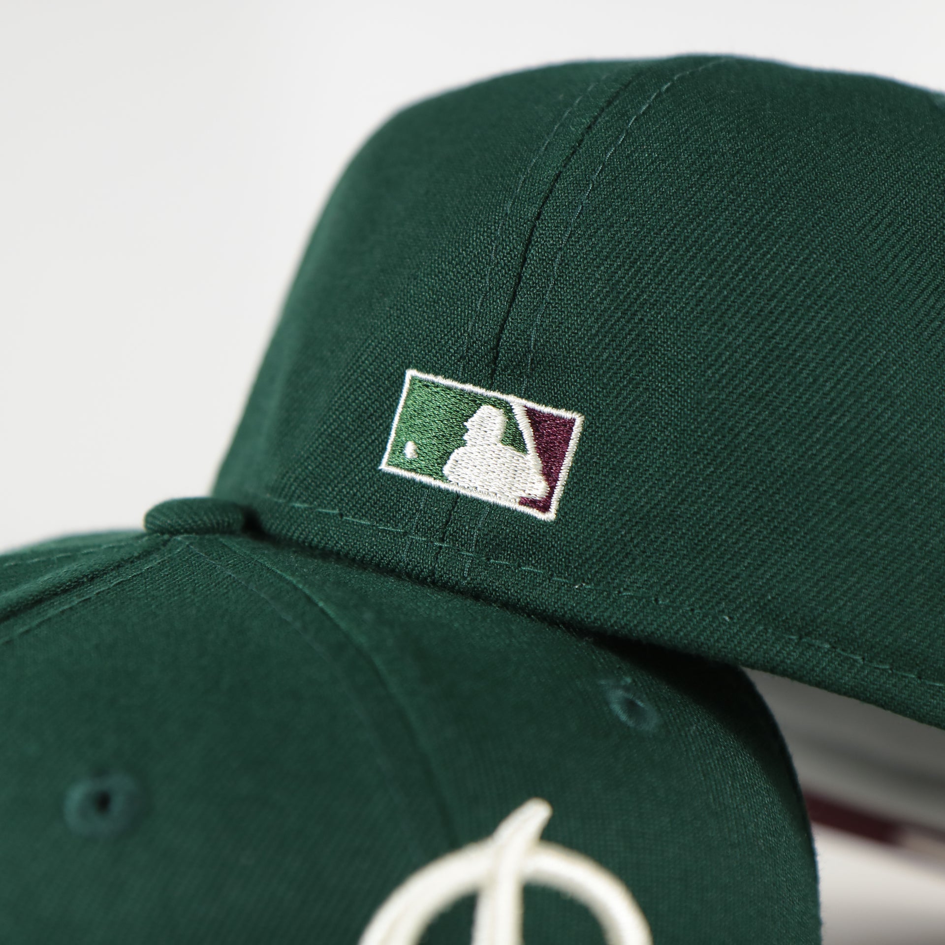 Flat Cooperstown Batterman logo onf the Philadelphia Phillies Cooperstown 1952 All Star Game Side Patch Maroon UV 59Fifty Fitted Cap | Vintage Christmas Movie Pack