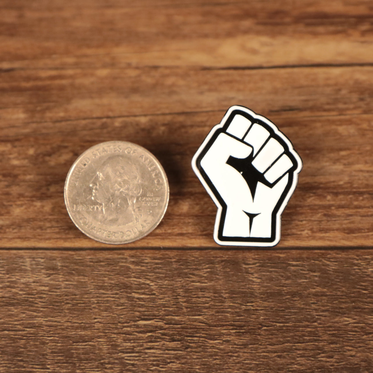 Power To The People Fist Fitted Cap Pin | Enamel Pin For Hat
