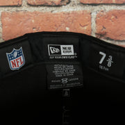 labels on the inside of the Seattle Seahawks Black Underbrim 59Fifty Fitted Cap | Black Fitted Cap