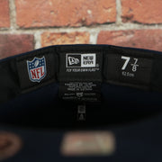 inside tag on the inside of the Seattle Seahawks Seattle Skyline Side patch Navy Blue Underbrim 59Fifty Fitted Cap | Navy Blue Fitted Cap