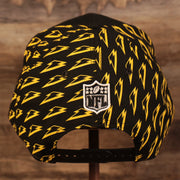 back of the Pittsburgh Steelers x Gatorade Black 9Fifty Yellow Bottom Snapback
