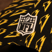 nfl logo on the Pittsburgh Steelers x Gatorade Black 9Fifty Yellow Bottom Snapback