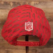 back of the Tampa Bay Buccaneers x Gatorade Red 9Fifty Grey Bottom Snapback