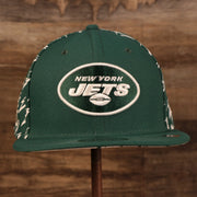 front of the New York Jets x Gatorade Green 9Fifty White Bottom Snapback
