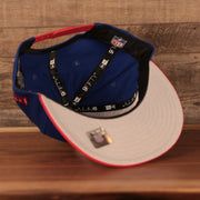 Interior of the Kid's New York Giants 1975 Throwback Logo Vintage NFL 9Fifty Youth Snapback Hat