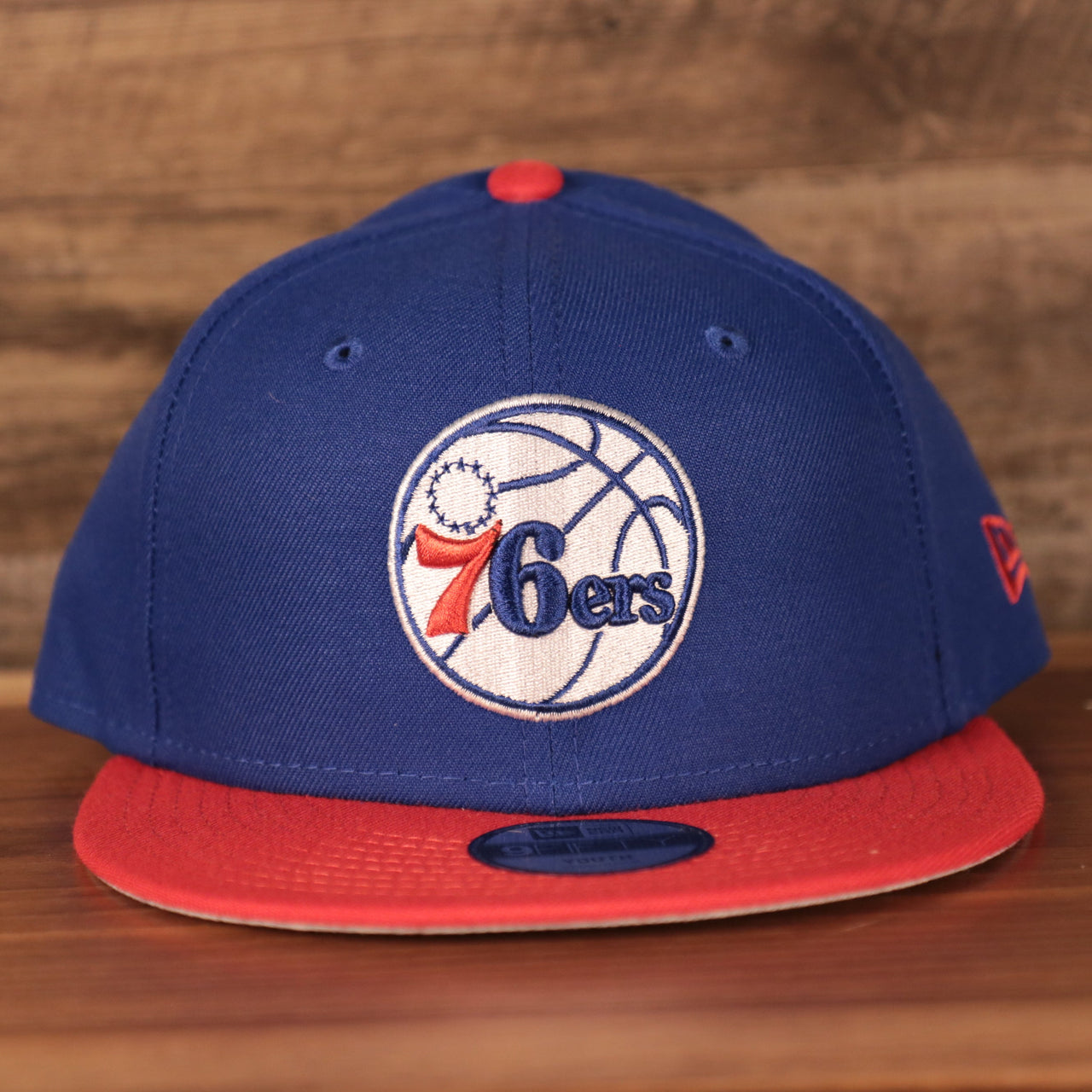 Philadelphia 76ers Two Tone Grey Bottom | Royal Blue/Red 9Fifty Youth Snapback Hat
