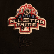 Close up of the 2003 All Star Game patch on the Chicago White Sox "Pride Patch" All Over Gray Bottom Side Patch 59Fifty Fitted Cap