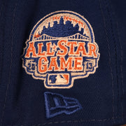 Close up of the 2013 All Star Game side patch on the New York Mets "Patch Pride" All Over Gray Bottom Side Patch 59Fifty Fitted Cap