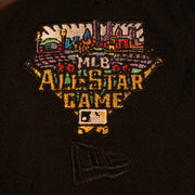 Close up of the 2006 MLB All Star Game patch on the Pittsburgh Pirates "Patch Pride" All Over Gray Bottom Side Patch 59Fifty Fitted Cap