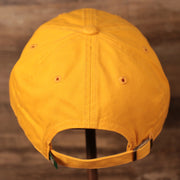 back of the Minnesota North Stars Yellow Adjustable Retro Dad Hat