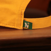 north stars tag logo Minnesota North Stars Yellow Adjustable Retro Dad Hat