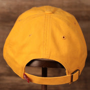 back of the Kansas City Chiefs Yellow Adjustable Dad Hat