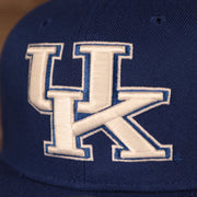 logo shot on the Kentucky Wildcats Royal Blue Adjustable Snapback Hat