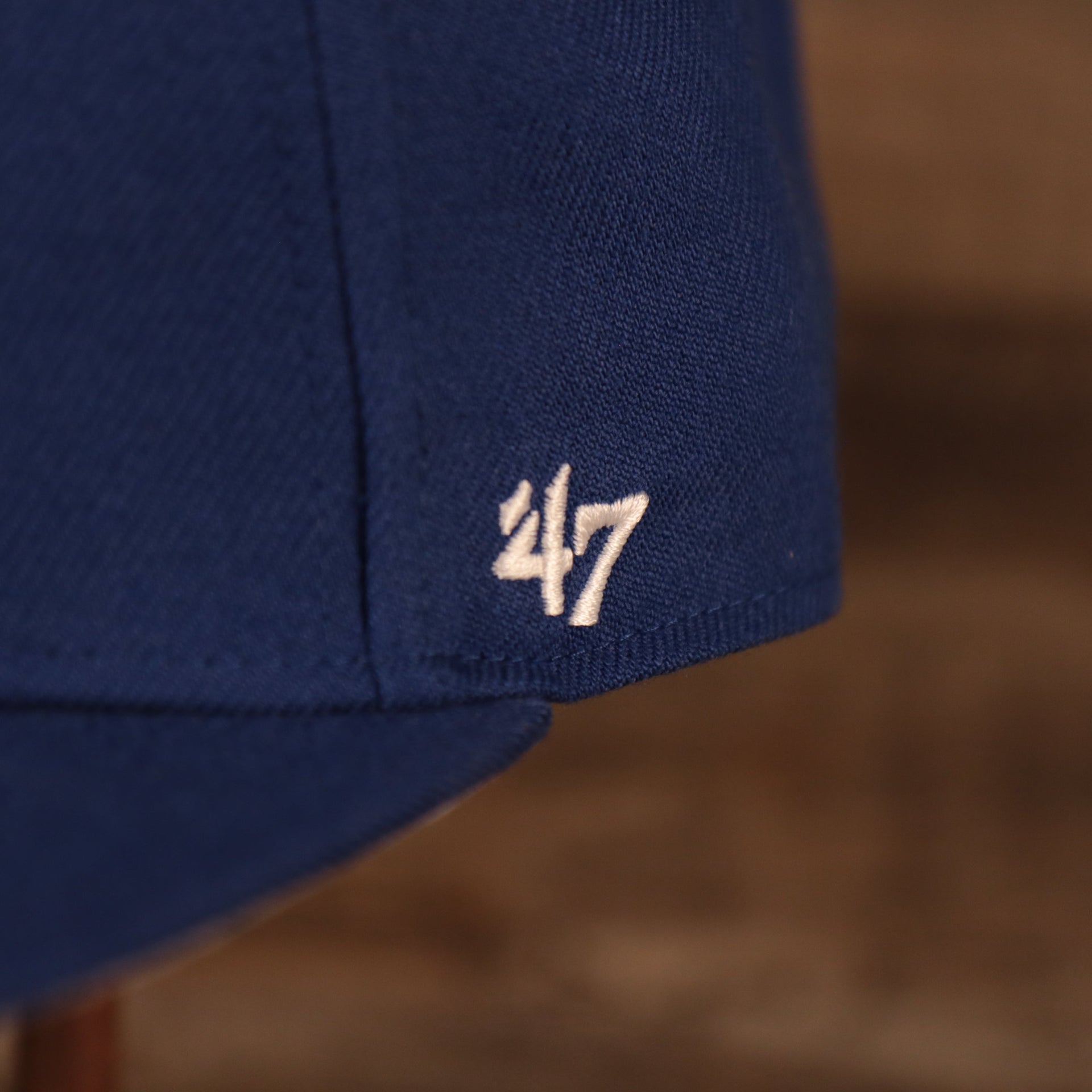 47 brand logo on the Kentucky Wildcats Royal Blue Adjustable Snapback Hat